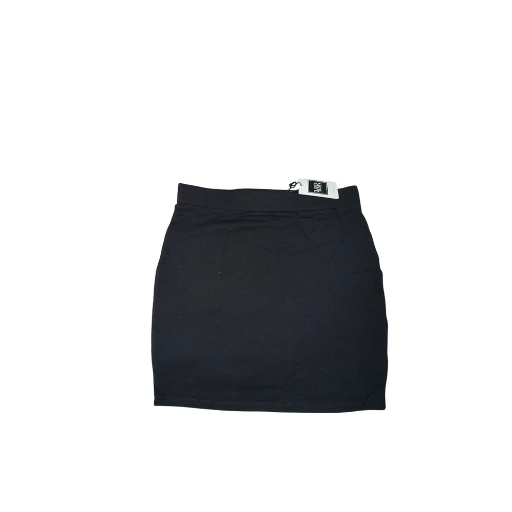 Young & Reckless Black‎ Bodycon Mini Skirt Size Medium Ribbed Knit Casual